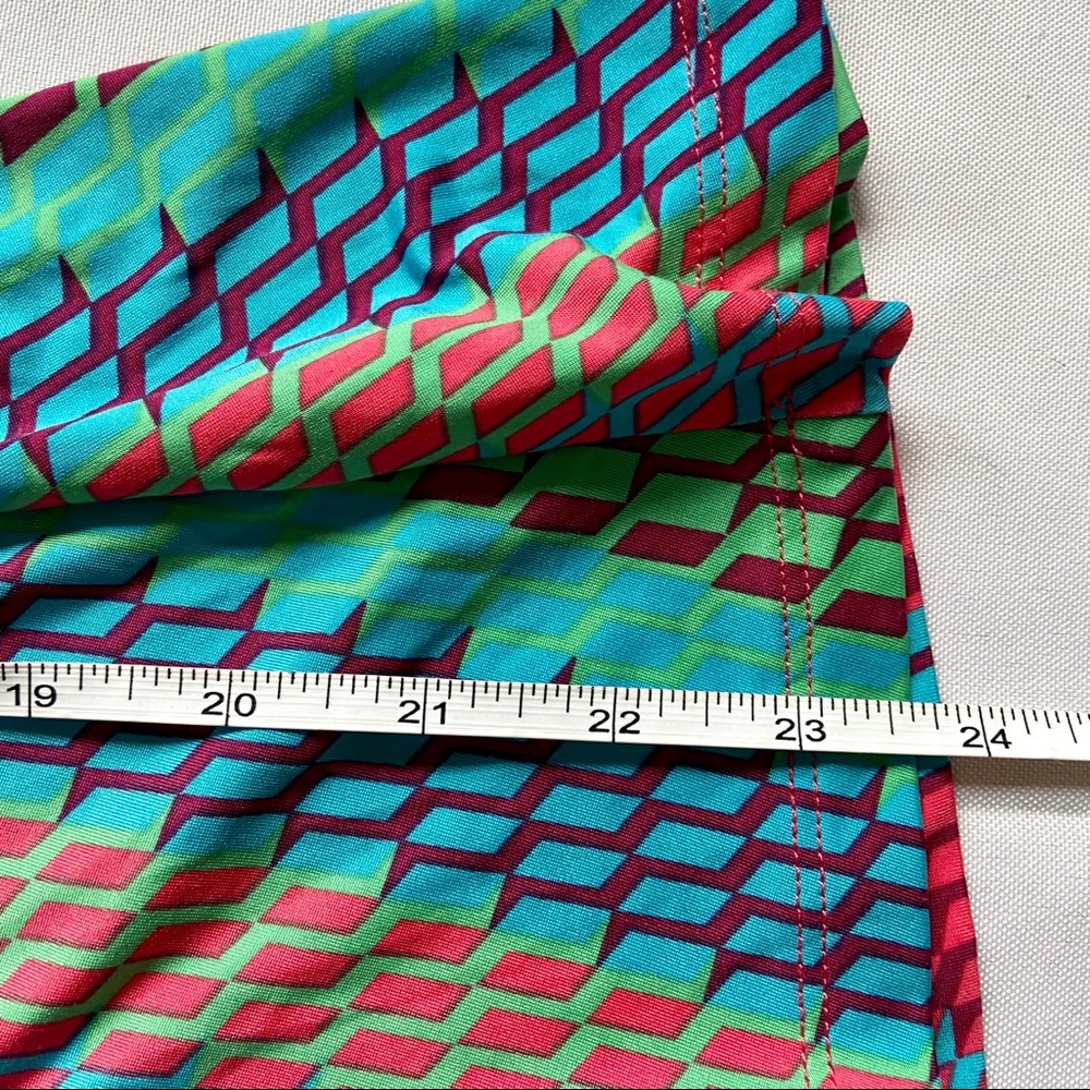 Y2K Guess Multicolor Geometric Halter Dress - Picture 9 of 12